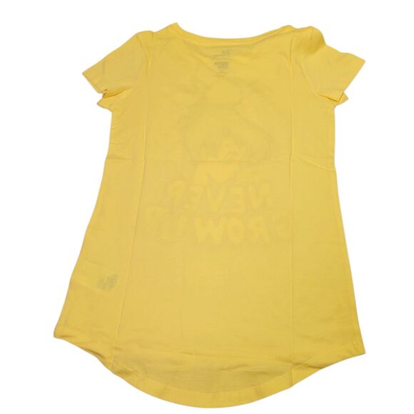 Spotted Zebra Girls Tinker Bell Never Grow Up Short-Sleeve Shirt Yellow M(8) - Picture 4 of 8